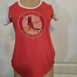 ST.LOUIS CARDINALS LADIES SHORT SLEEVE BASEBALL T-SHEET